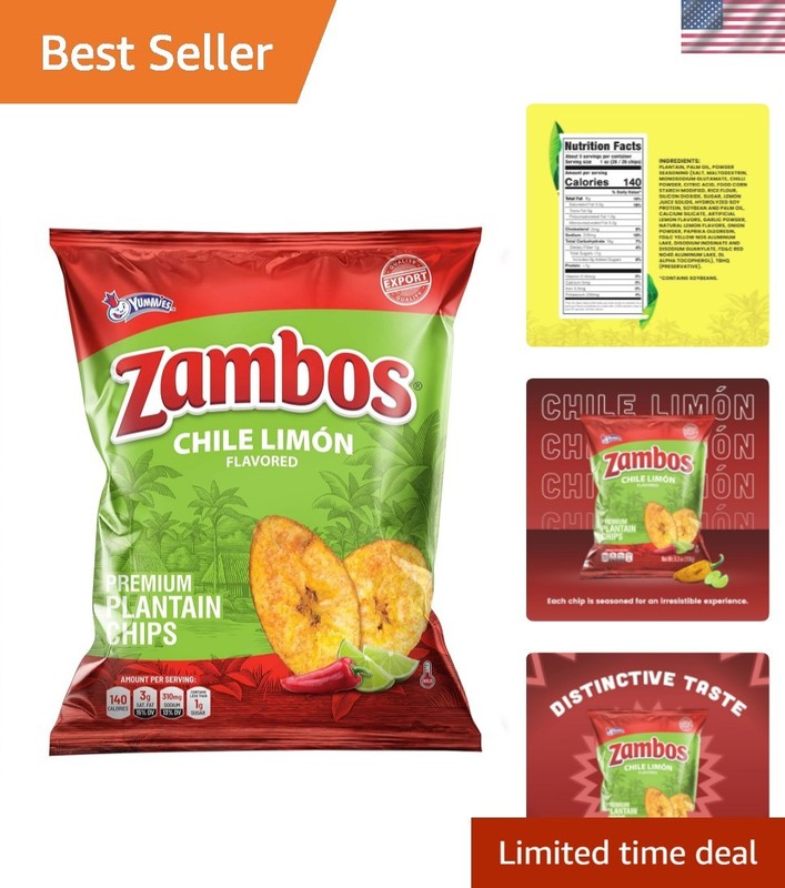 Experience Zesty Bliss with 5.29oz Chile Limon Plantain Chips – Snack Happy