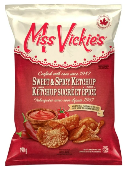 Miss Vickie's Potato Chips Sweet & Spicy Ketchup, 190g (3 Pack) gallery