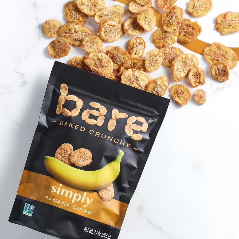 Baked Crunchy Banana Chips, Simply Banana, Gluten Free, 2.7 Oz Bag gallery