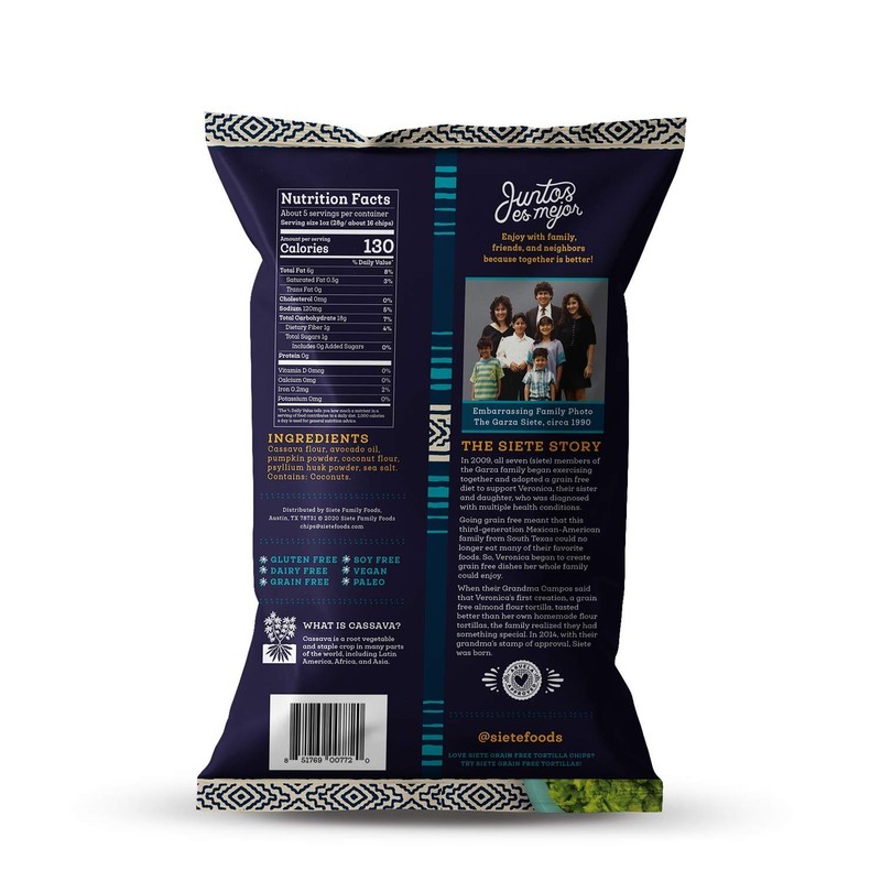 5oz Non-GMO Grain-Free Tortilla Chips – Gluten-Free Sea Salt Snack Option gallery