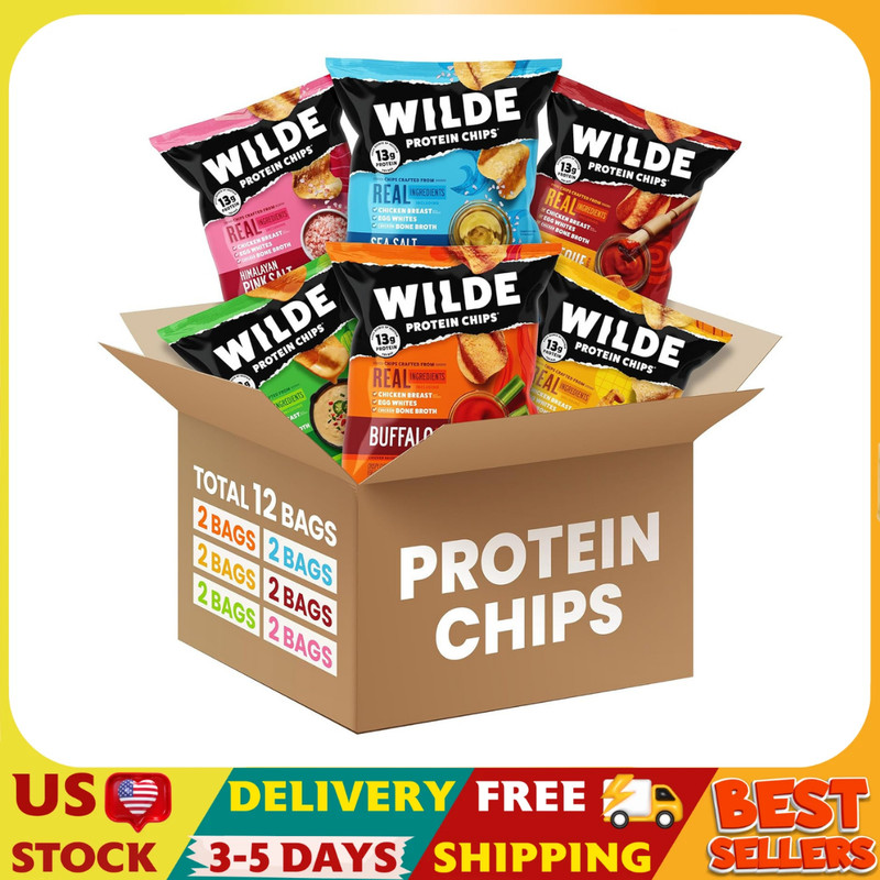 Variety Pack, High Protein Snacks for Adults, Keto Chips, Gluten Free, Low Carb