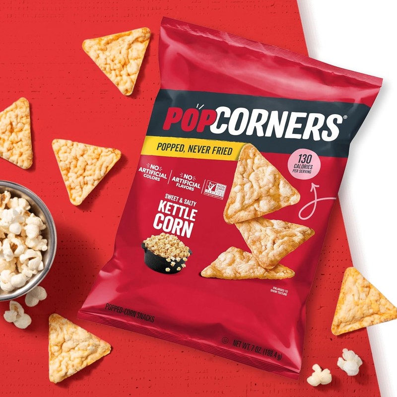 Popcorners Popped Corn Snacks, Kettle Corn, 1 Ounce (Pack Of 20) (Pack gallery