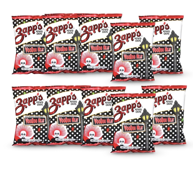 Zapp's Potato Chips 10 Pack – 1.5 oz Bags | Choose Jalapeño, Voodoo, Cajun Crawt gallery