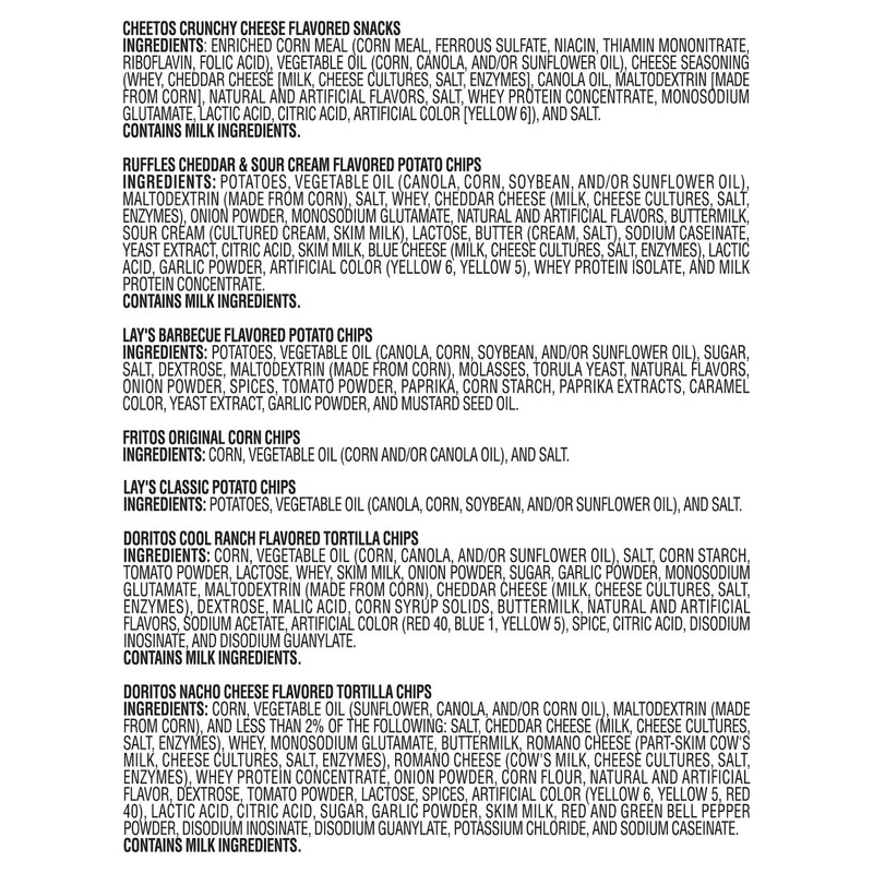 Frito Lay Classic Mix, 1 oz, Variety Pack, 54-count gallery