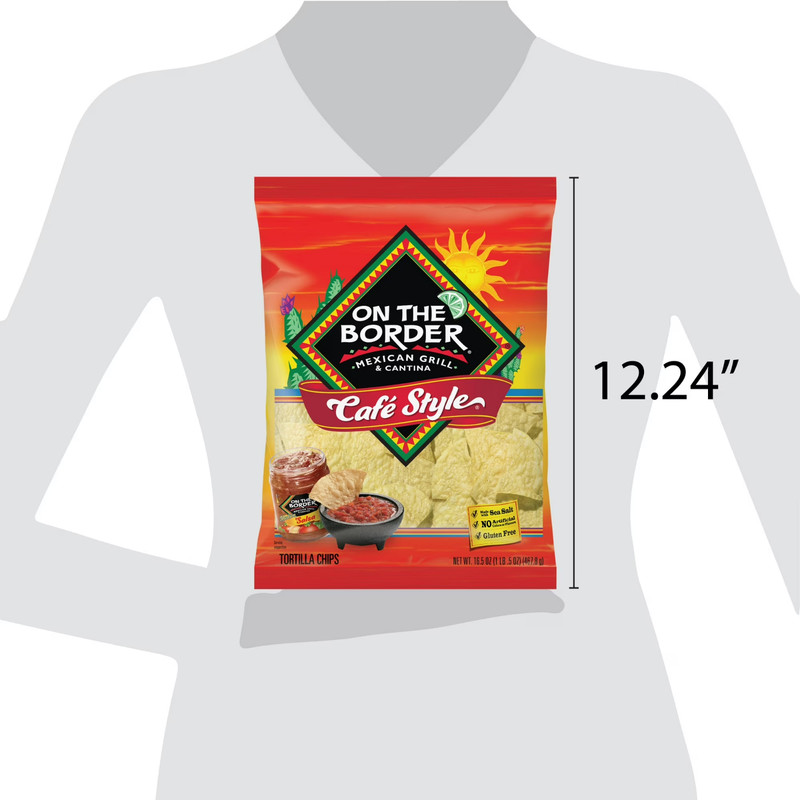 Pack 2 Cafe Style Tortilla Corn Chips, 16.5 oz Bags,Free Shipping in 2 Days... gallery
