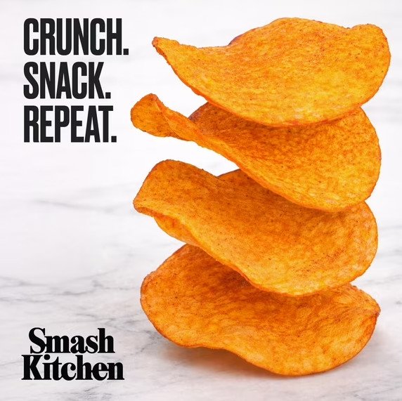 🔵 New Smash Kitchen Kettled Cooled American Style BBQ Non-GMO Potato Chips 6oz gallery