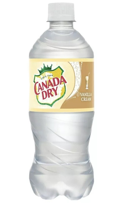 **Canada Dry Vanilla Cream Exotic Soda 20 Oz 24 Bottles ** Overnight Shipping