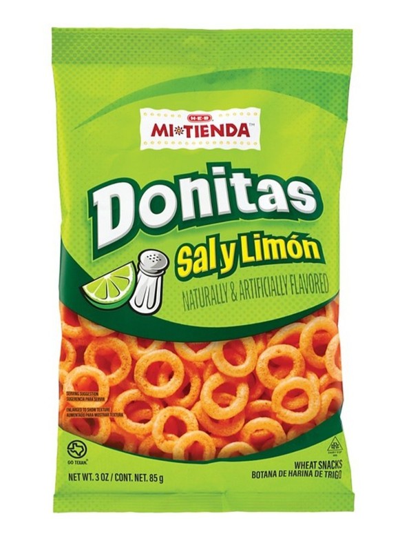 Mi Tienda Donitas Wheat Snacks Salt & Lime- Sal y Limón 3 oz Bag