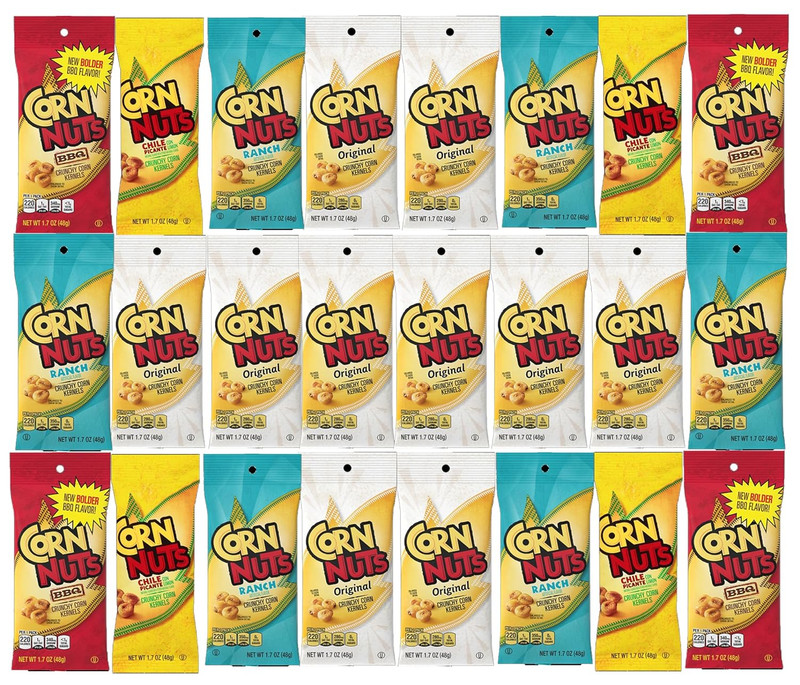Corn Nuts Crunchy Corn Kernels Assortment – Bulk Variety Pack 24 Pack