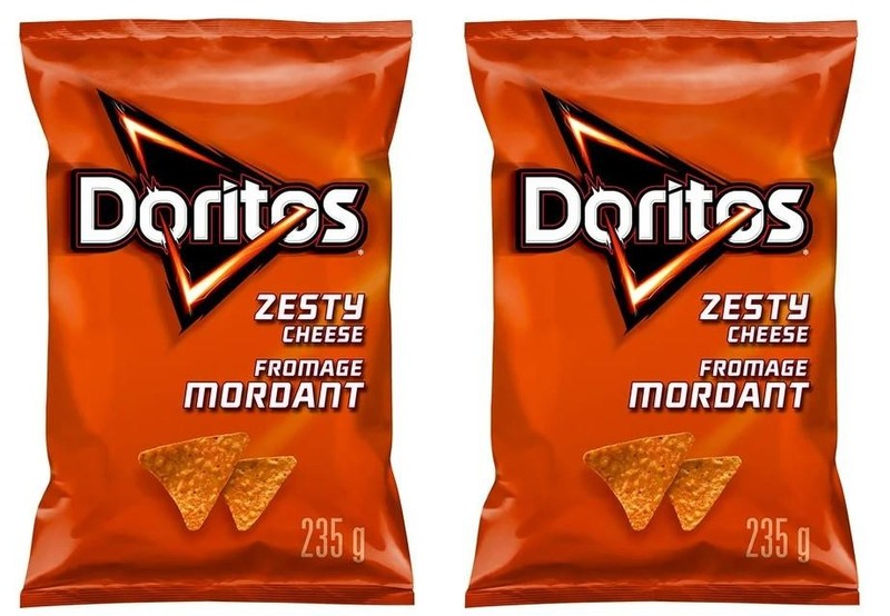 Doritos Zesty Cheese Flavored Tortilla Chips, 235g (2 Pack)