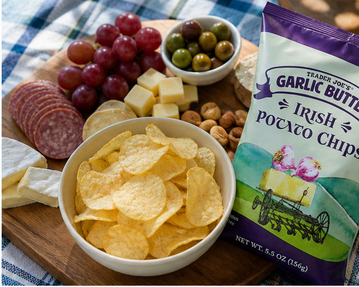 Trader Joe's Garlic Butter Irish Potato Chips 5.5oz gallery
