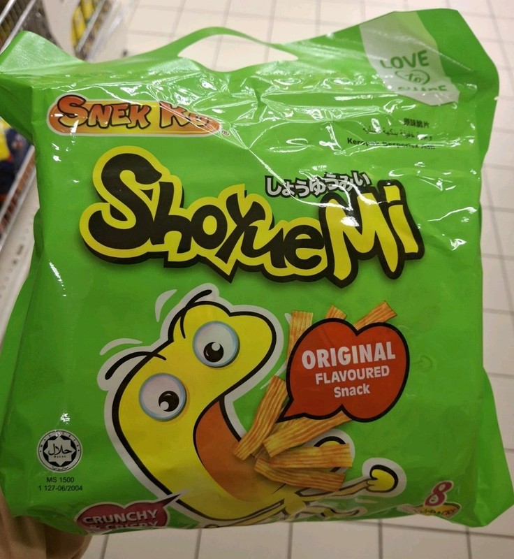 8 x Snek Ku ShoyueMi Original Snack 8 Mini Pack Crispy Snack Halal Malaysia