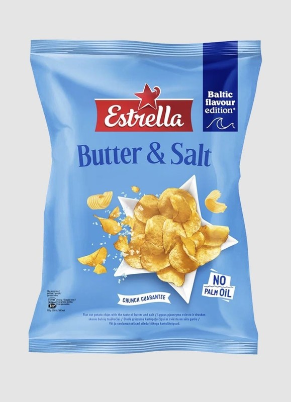 Estrella Butter & Salt Flavor Potato Chips 170g 6oz
