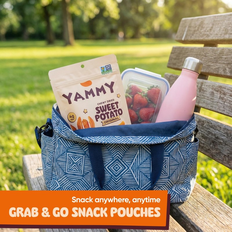 5pk Yammy Chewy Dried Sweet Potato Sticks Healthy Asian Snack 4g Fiber, 2.5oz gallery