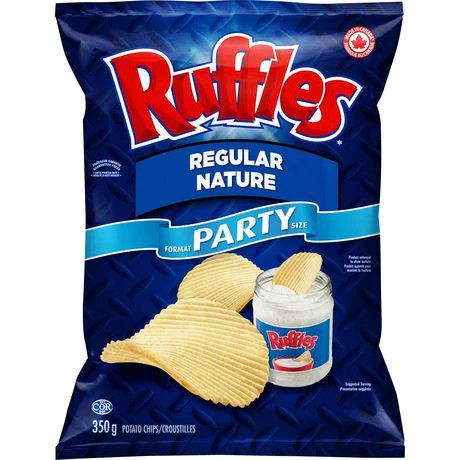 Lay's Ruffles Regular Potato Chips 350g/12.3 oz {Imported from Canada} gallery