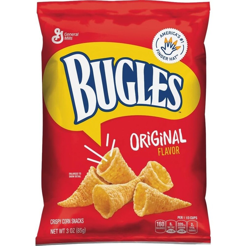 Bugles Corn Snacks, Original, 3 Oz (Pack of 6) 18 Ounce 1)