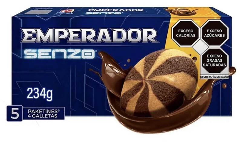2 CAJAS DE EMPERADOR SENZO - CHOCOLATE COOKIES (2 BOXES).