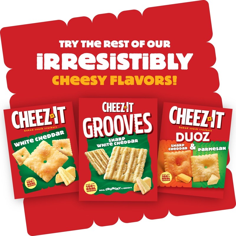 Cheez-It Snap'd Double Cheese Cracker Chips, Thin Crisps, 12 oz gallery