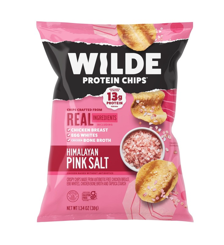 Protein Chips Himalayan Pink Salt High Protein Keto Friendly 1.34oz Pack of 8