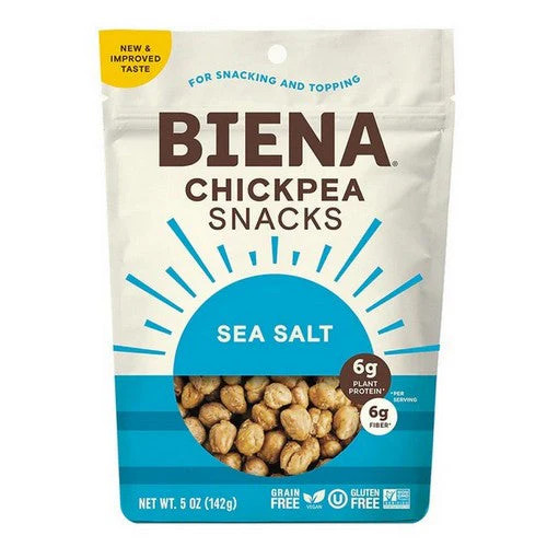 Biena Chickpeas Snacks Sea Salt 5 Oz(Case Of 8) By Biena