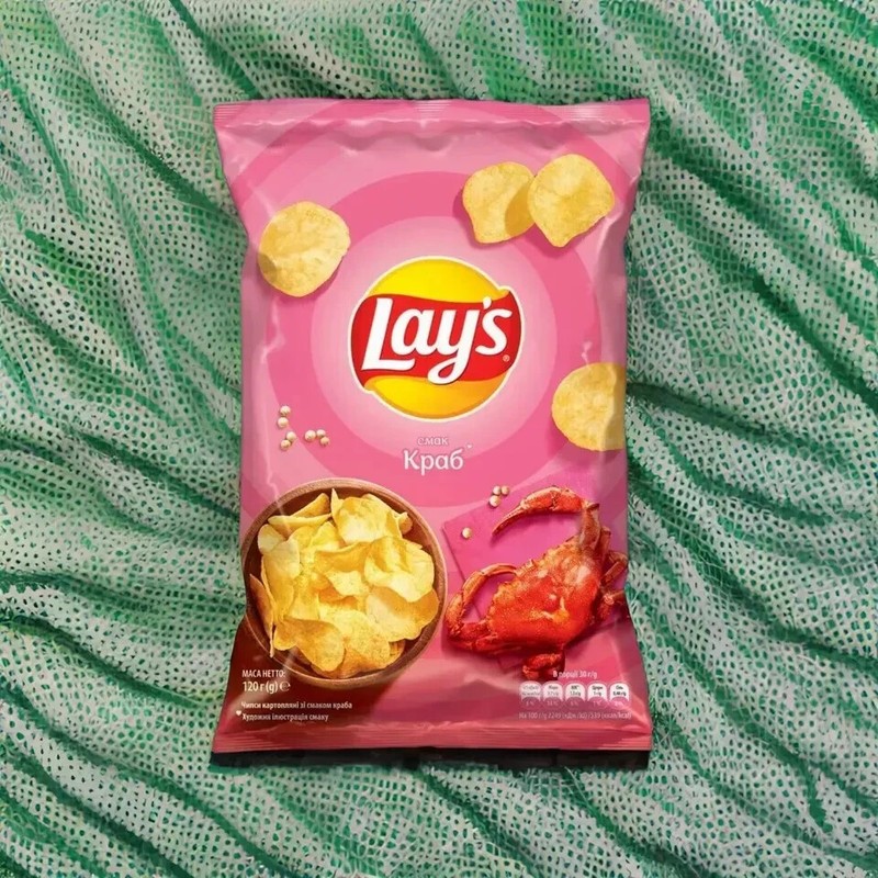 5 pieces Lay's potato chips 120 g with crab flavor (600 g) FREE SHIPPING gallery