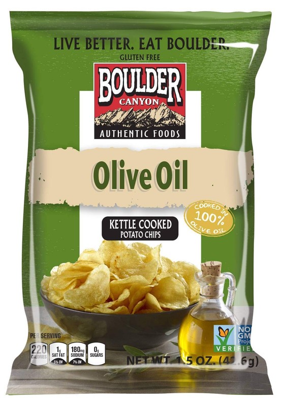 Boulder Chips Boulder Canyon Olive Oil Kettle Cooked Potato Chips, 1. 5 Ounce -- gallery