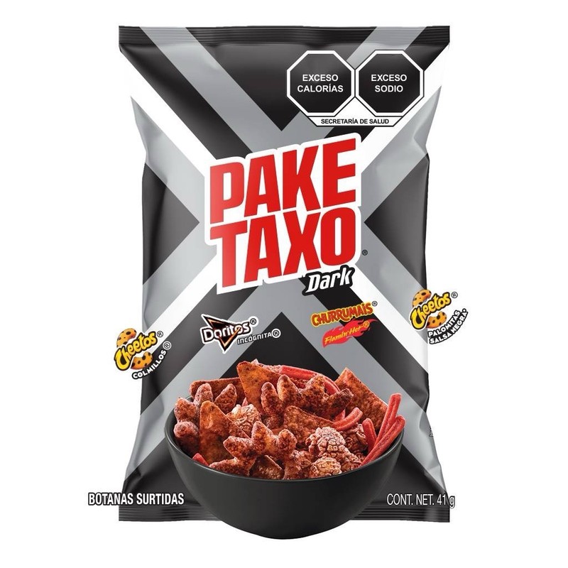 5X PAKE TAXO DARK – SABRITAS MEXICANAS (5 Paquetes de 41g c/u)