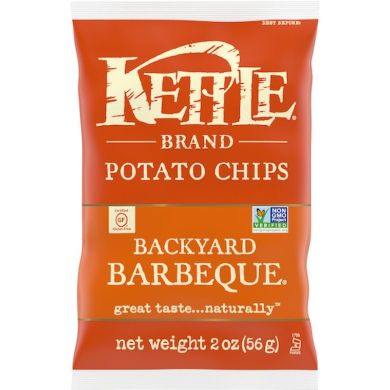 Kettle Foods Backyard Bbq Potato Chips, 2 Ounces – 6 Packs Per Case