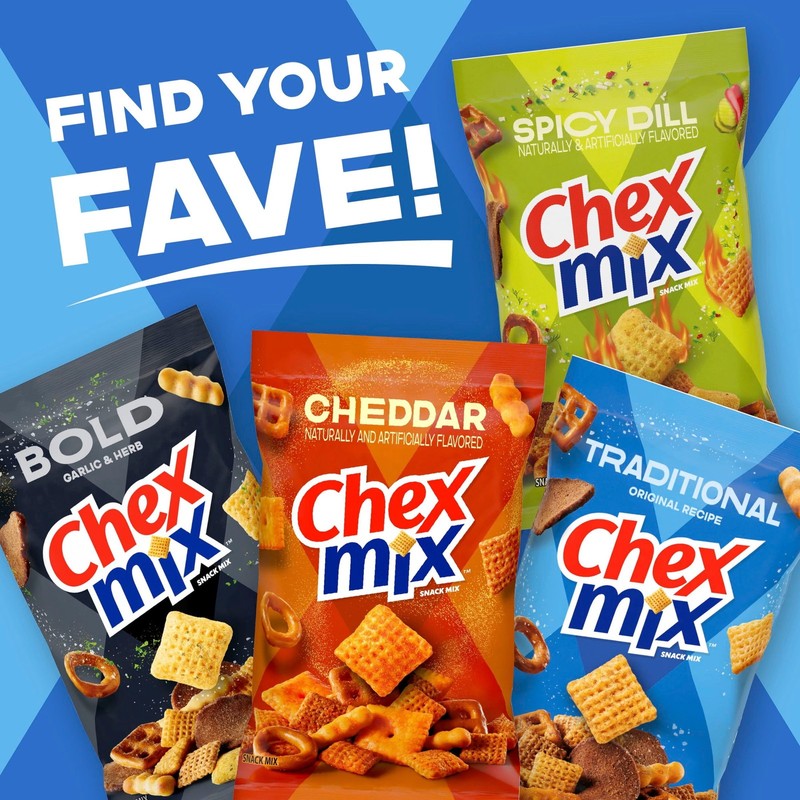 (4 pack) Chex Mix Traditional Original Recipe Snack Mix, 20 oz Tub gallery