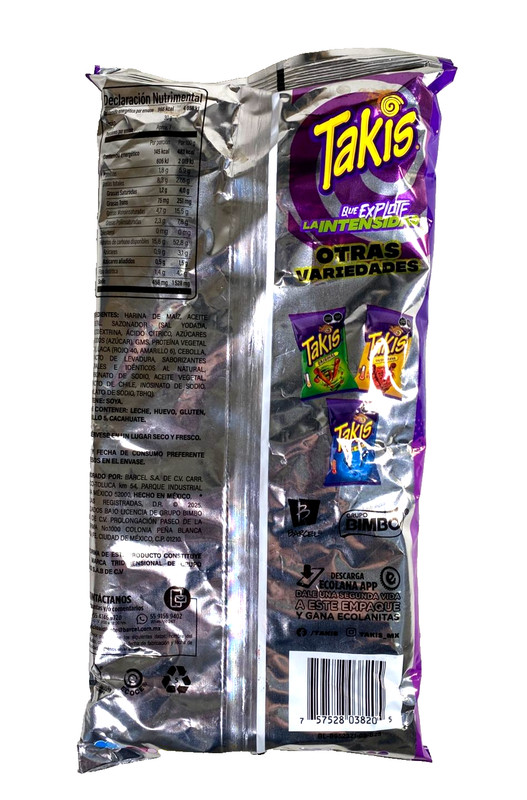 5-Pk Mexican TAKIS Fuego Tortilla Chips 190gr/6oz gallery