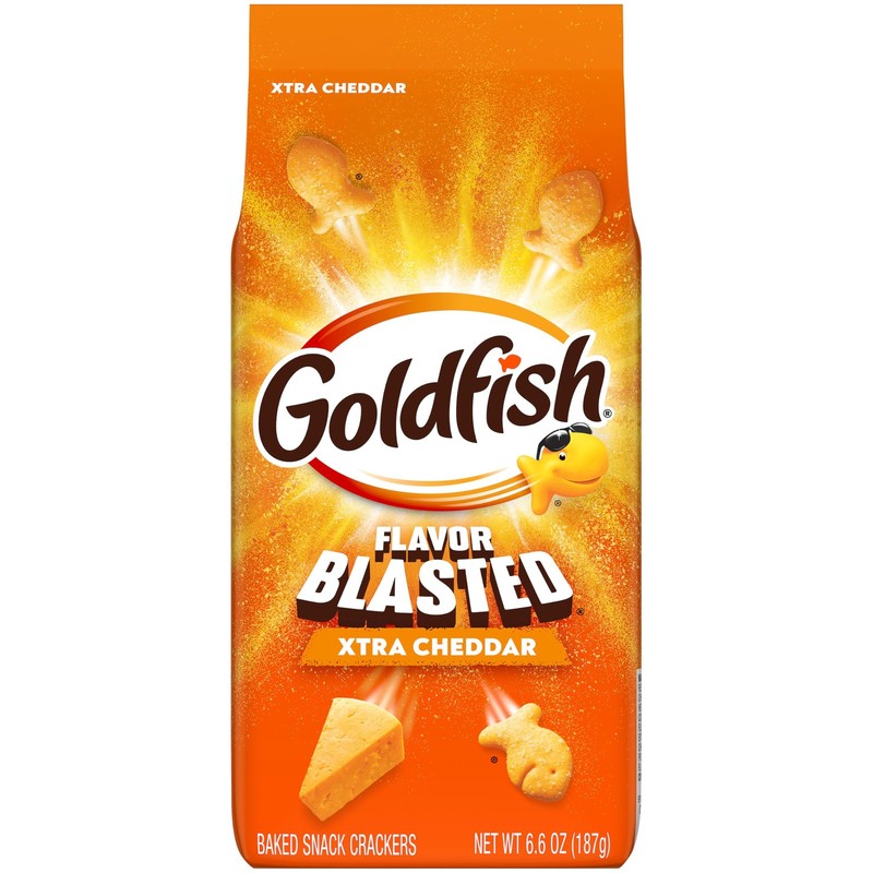 Cheddar Cheese Crackers Goldfish Flavor 6.6 Oz Bag Pack Of 6 gallery