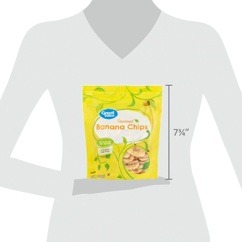 (4 pack) Great Value Sweetened Banana Chips, 12 oz gallery