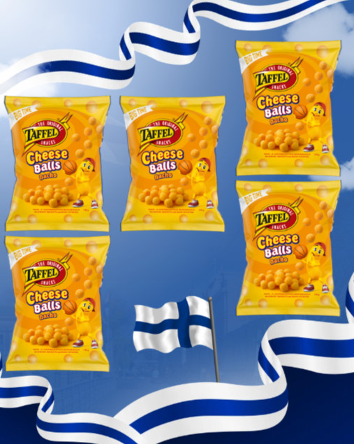 5x Taffel Nacho Cheese Balls 190g | Authentic Finnish Snacks from Finland