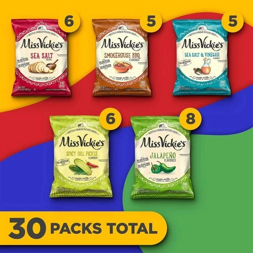 Miss Vickie's Kettle Cooked Potato Chips Variety Pack 30 pack. FREE SHIPPING gallery