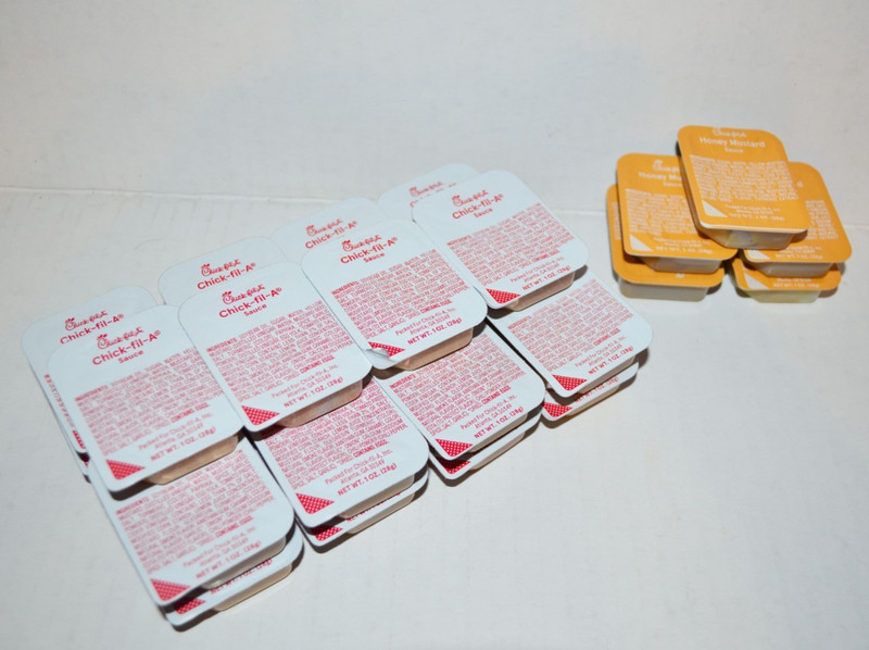 39 Chick-Fil-A + 5 Honey Mustard Chicken Fries Nugget Dipping Sauce Packets 🔥🔥