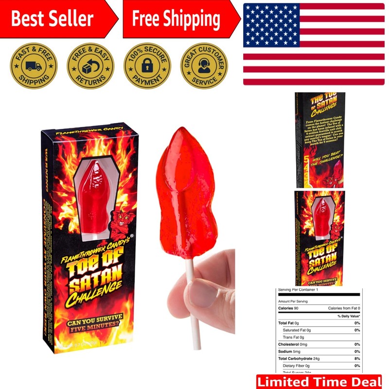 Satanic Spicy Challenge Lollipop – Carolina Reaper with 9 Million Scoville Units