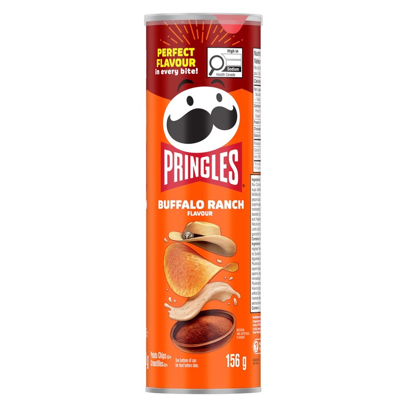 Pringles Buffalo Ranch Chips 156 g. / 5.5 oz. x 14