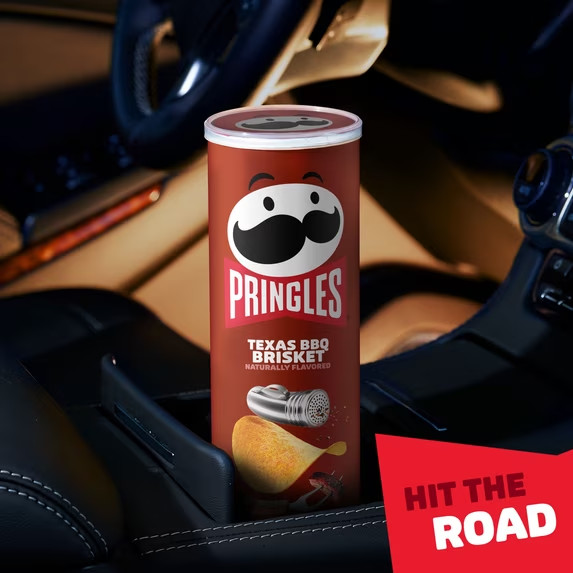 Pringles Texas BBQ Barbecue Brisket 5.5oz New Limited Potato Crisps Chips x1 Can gallery