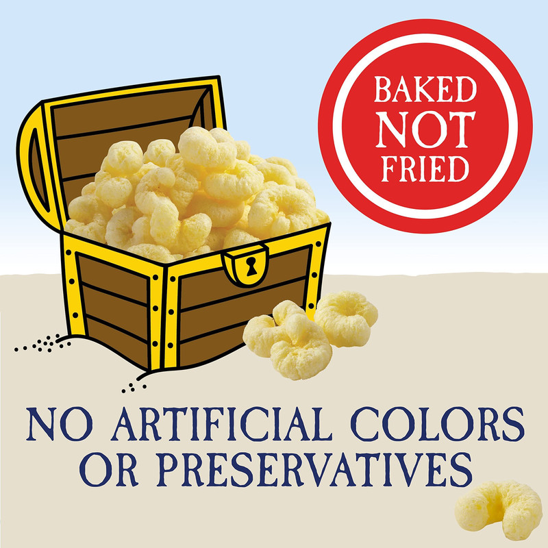 Pirate's Booty Cheddar Blast Cheese Puffs, Gluten-Free, 0.75 oz (Pack of 16) gallery
