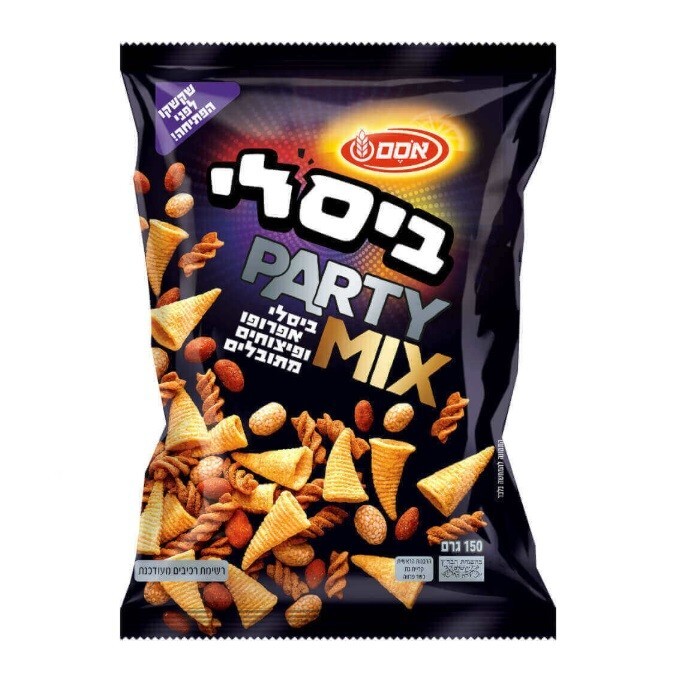 6x Osem Bissli Party Mix, Bissli Apropo Nuts, 150 Grams, From Israel, Kosher
