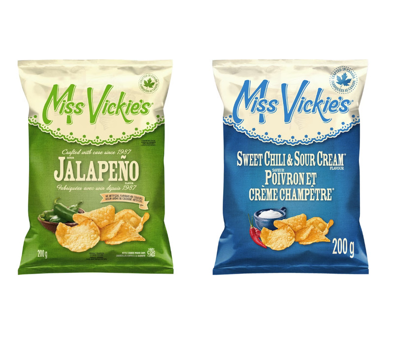 Miss Vickies Sweet Chili Sour Cream / Jalapeno Potato Chips 200 g -1 Flavor Each