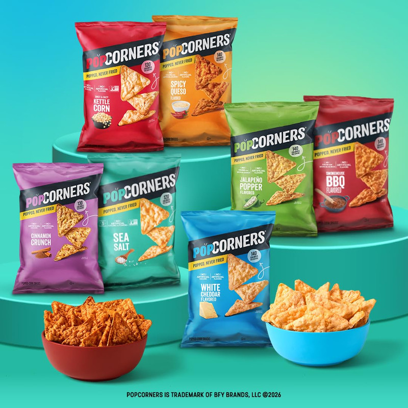 Popped Corn Chips, 7 Flavor Variety Snack Pack, 1 Oz Bags, (20 Pack), Gluten Fre gallery
