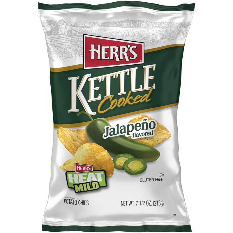 3 packs × Herr's kettle cooked chips original flavor 142g each gallery