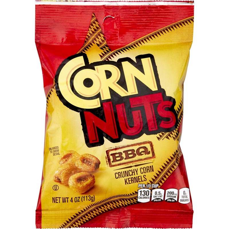 Corn Nuts BBQ Crunchy Corn Kernels 4 Ounce Pack of 12 Perfect Snack