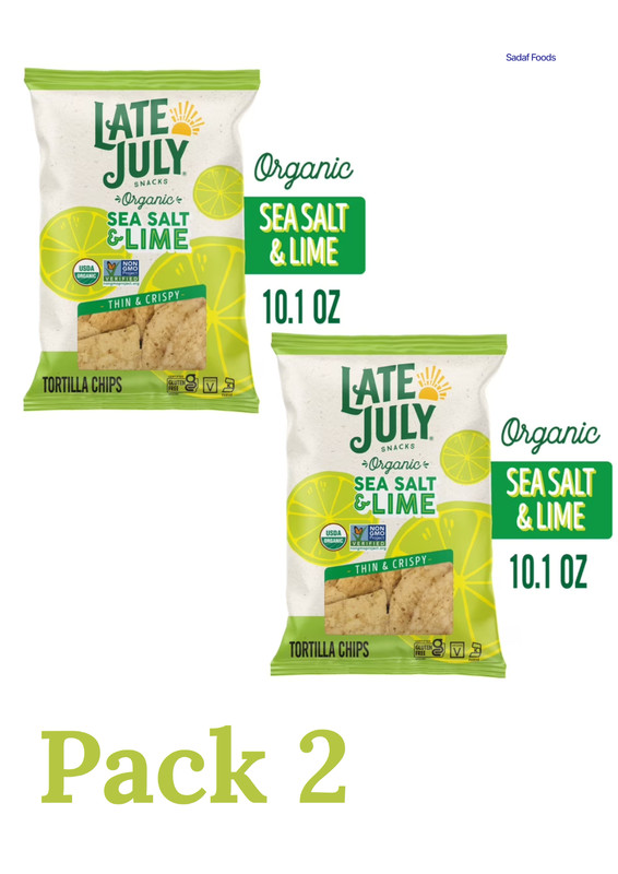 Late July Sea Salt & Lime Organic Tortilla Chips, 10.1 oz Bag