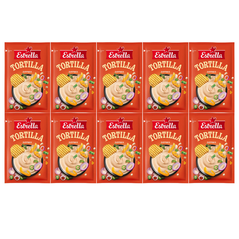 10 x Estrella Tortilla Dipmix 28g – Mild Paprika Chili Dip