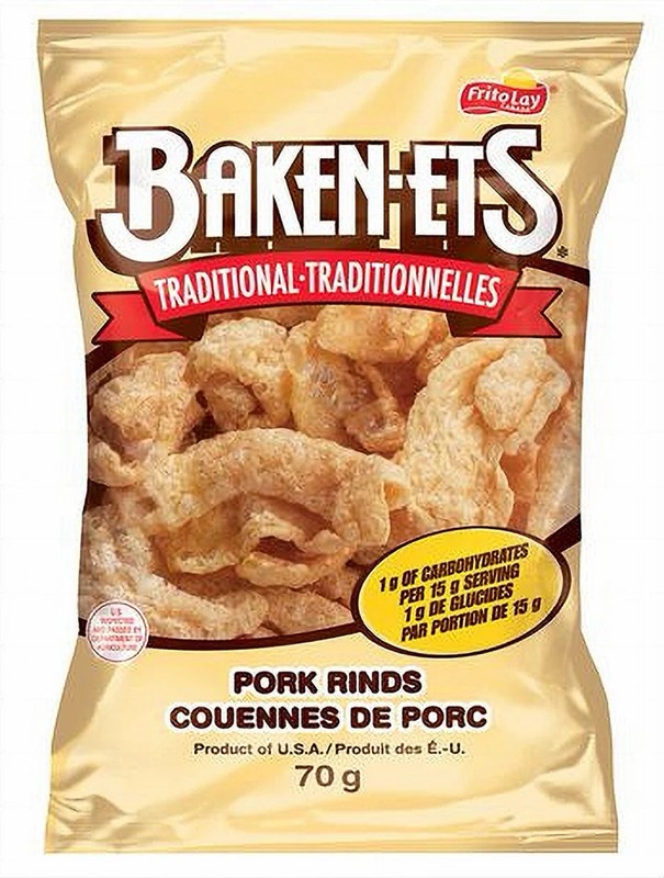 Baken-ets Bacon Flavoured Traditional Smoked Pork Rinds, (Pack of 2) 70g/2.5oz gallery