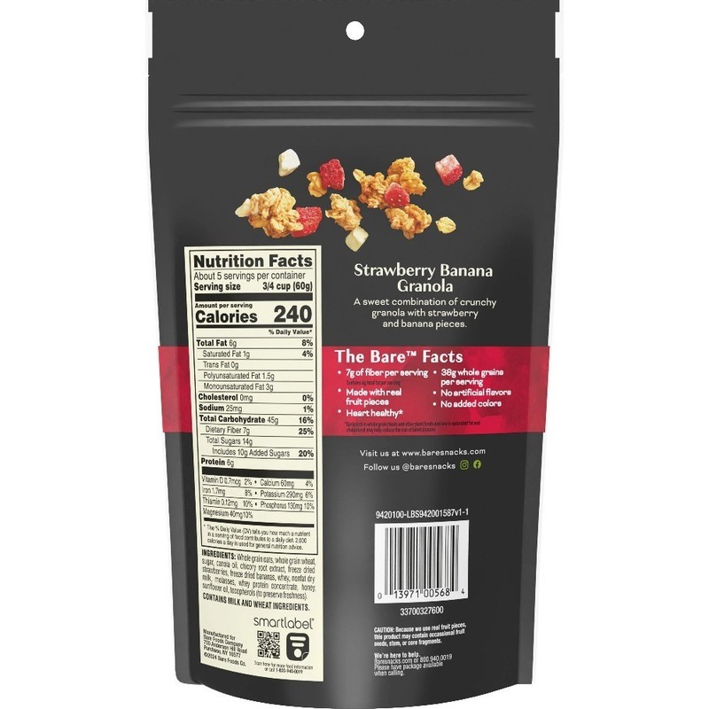 Strawberry Banana Crunchy Granola Fruit Chips Healthy Snack 11 oz Bag gallery