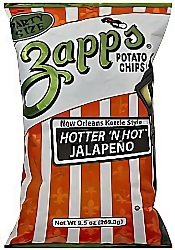 Zapp’s Potato Chips 1.5 Ounce 30 Count (Jalapeno)