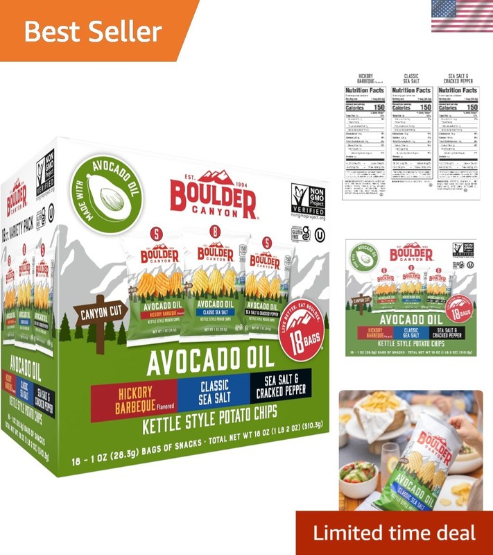 Artisan Avocado Oil Potato Chips - Healthy Variety Pack for Every Occasion